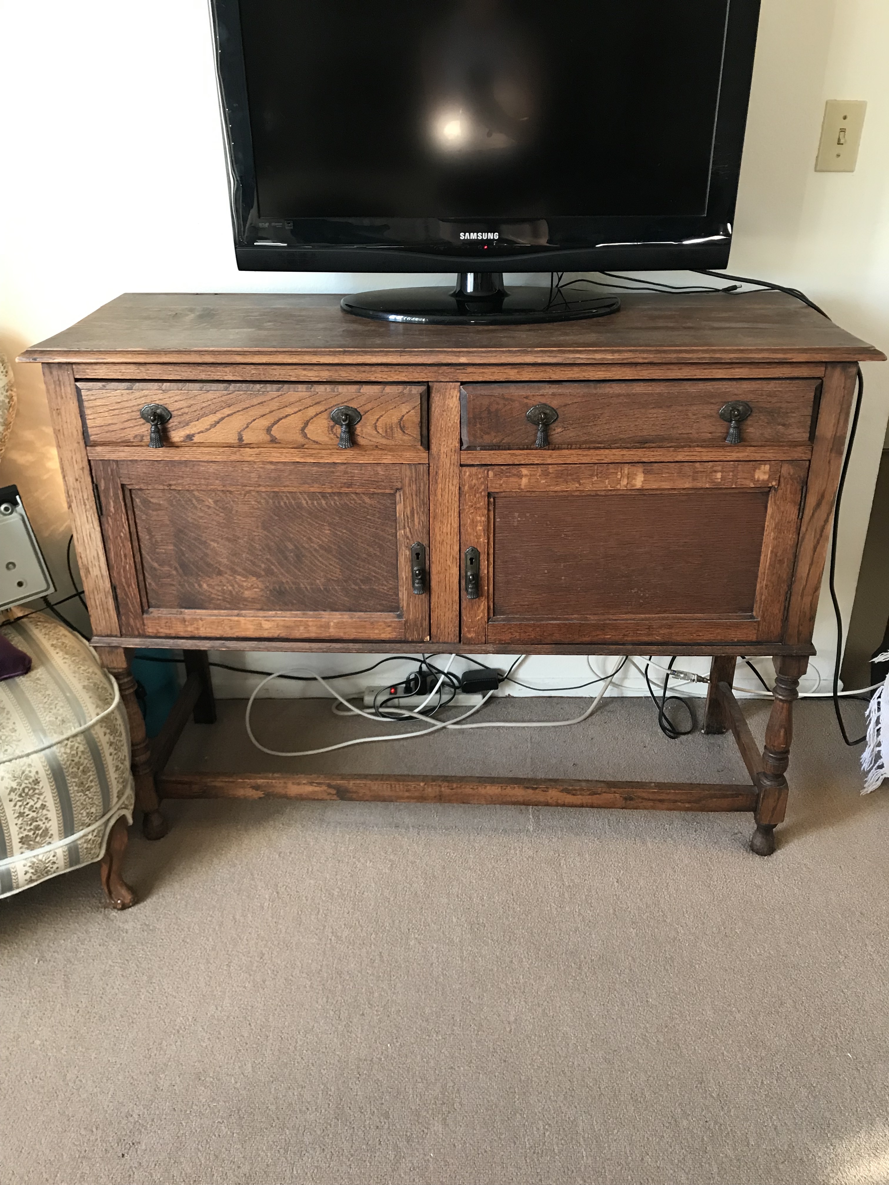 Antique Wooden Hutch InstAppraisal